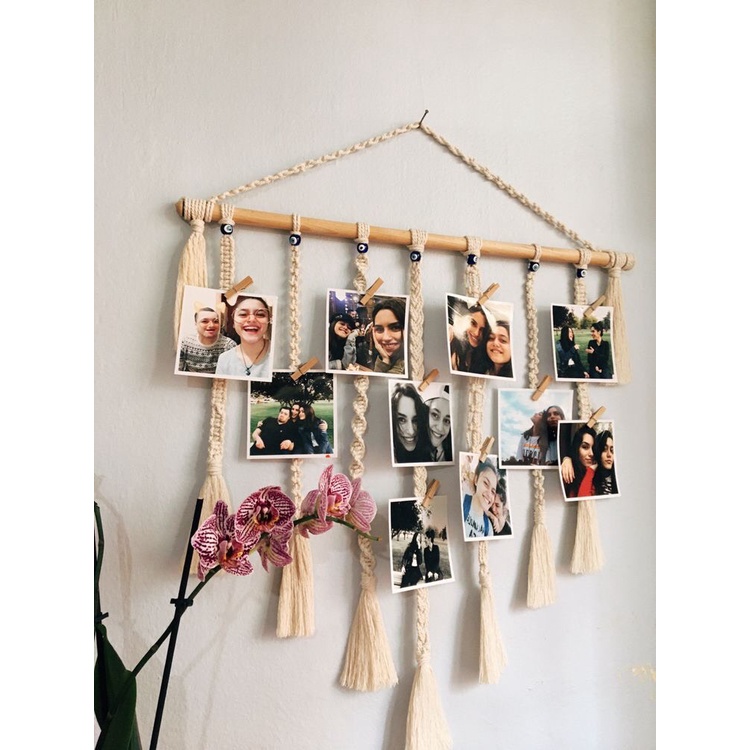 Lưới treo tranh, ảnh decor phòng siêu vintage