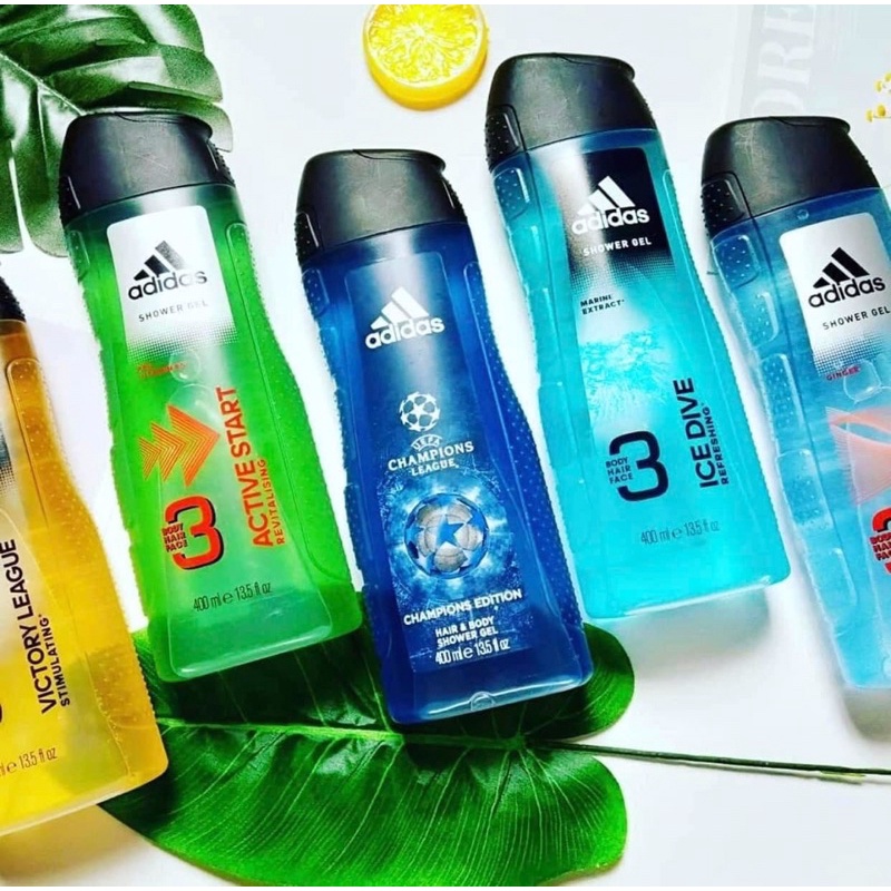 SỮA TẮM NAM ADIDAS 3IN1 BODY HAIR FACE