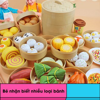 Bộ đồ nấu ăn mini thật 88 món cho trẻ em bằng nhựa, đồ chơi nhà bếp