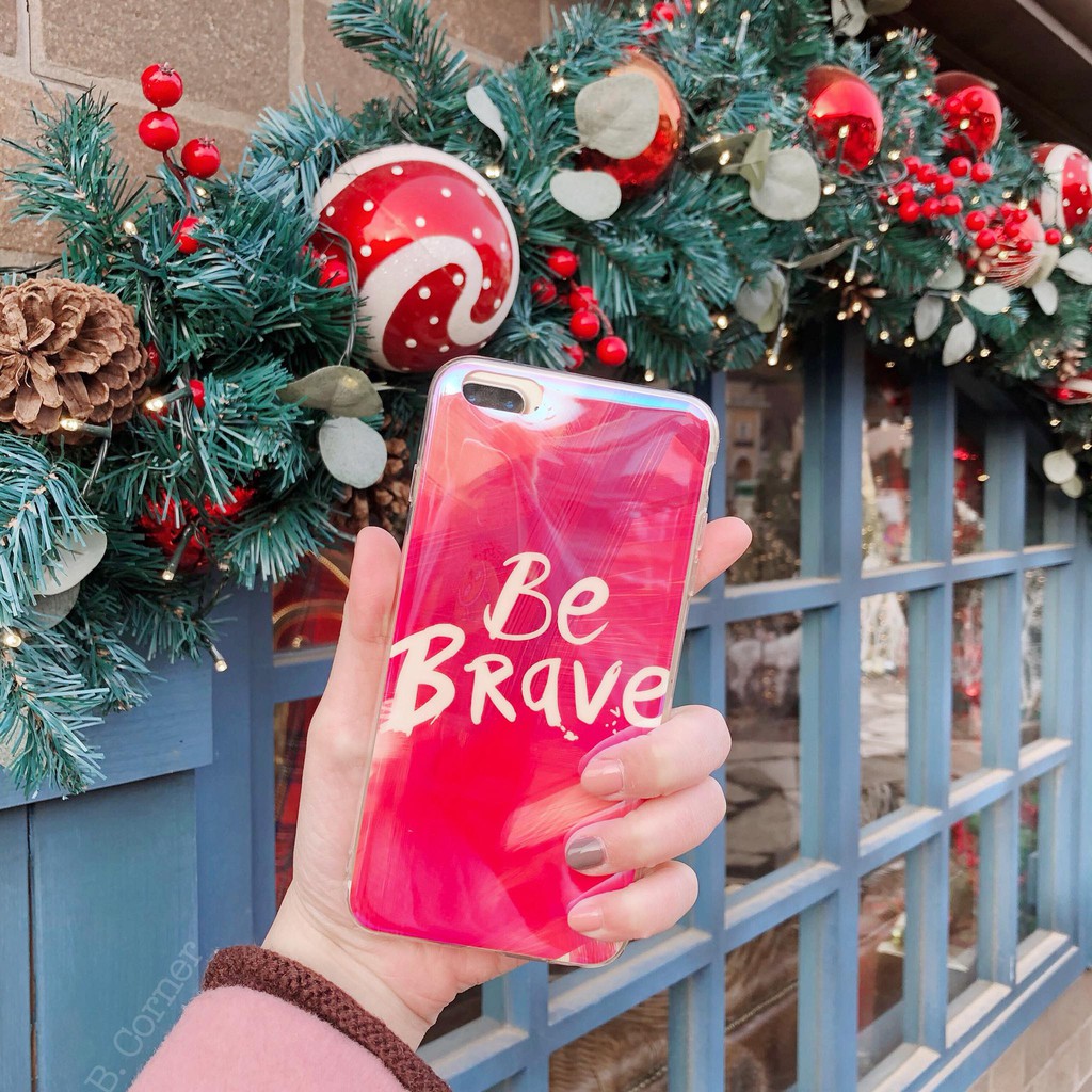 Ốp Lưng Điện Thoại Nhựa Mềm Chữ Be Nền Đỏ Hồn - CAS1522