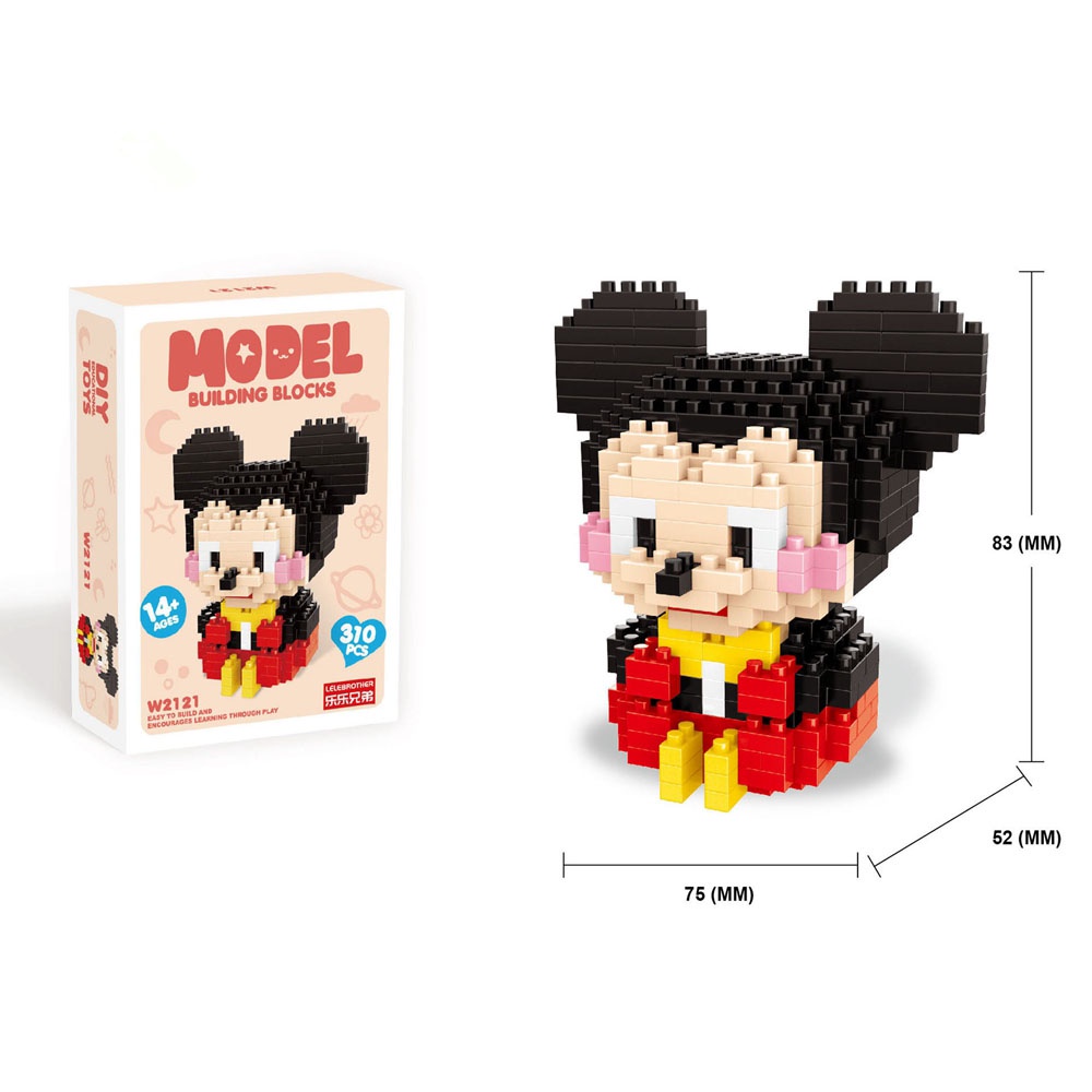 Đồ chơi lắp ráp mô hình 3D DIY hình hoạt hình đáng yêu