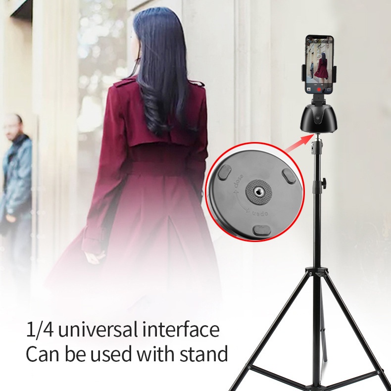 Giá Đỡ Điện Thoại / Máy Ảnh Quay Tự Động Xoay 360 Độ Để Bàn Cho Điện Thoại Di Động