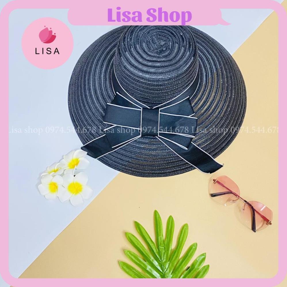 [FREESHIP- HÀNG CAO CẤP] Mũ Cói, Nón Cói Vành Rộng Đi Biển Form Chuẩn phối Nơ, che nắng tuyệt đối mẫu M5