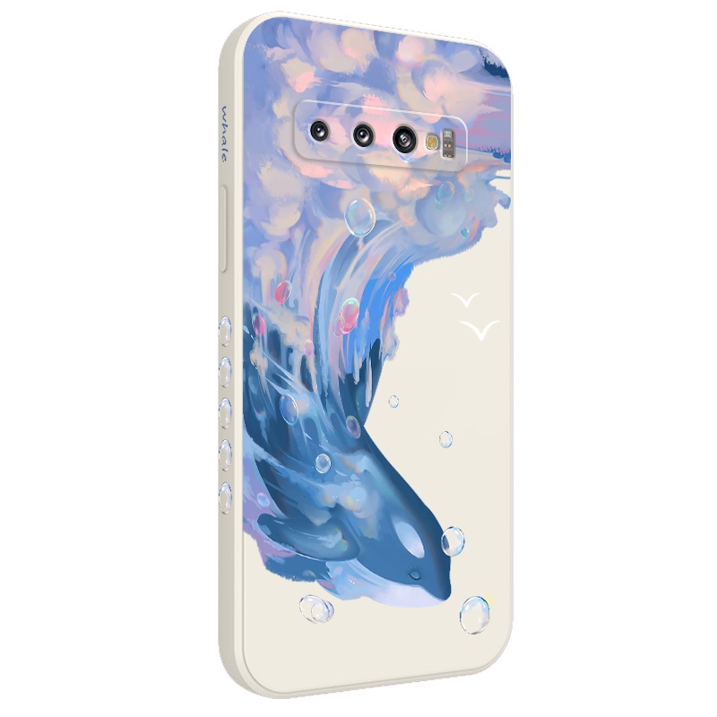 Ốp Điện Thoại Hình Cá Voi Cho Samsung Galaxy S10 S10E Plus S9 Plus