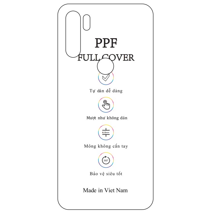 Dán dẻo PPF Vsmart Active 3 mặt sau