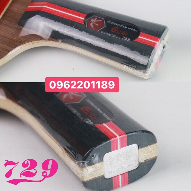 VỢT BÓNG BÀN 729 6 SAO CARBON Hàng chính hãng