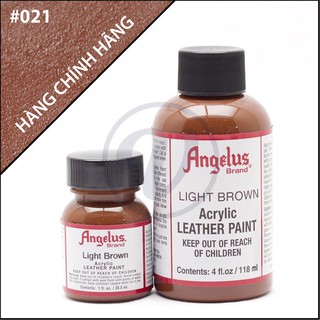 [CHÍNH HÃNG - KHÔNG CHIẾT] Light Brown 021 - Màu ANGELUS Leather Paint Standard vẽ trên da, vải, custom giày