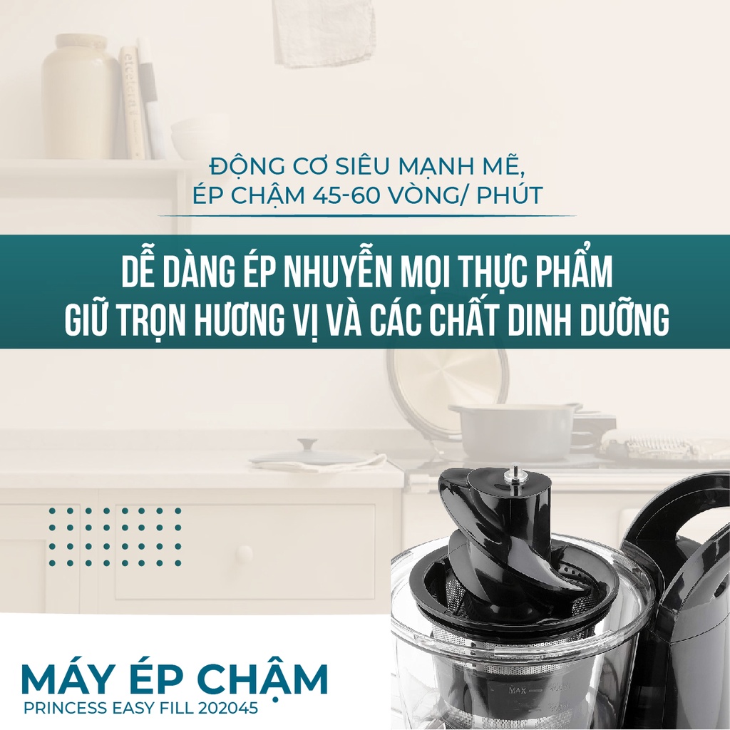 Máy ép chậm ULTTY x Princess Easy Fill 202045