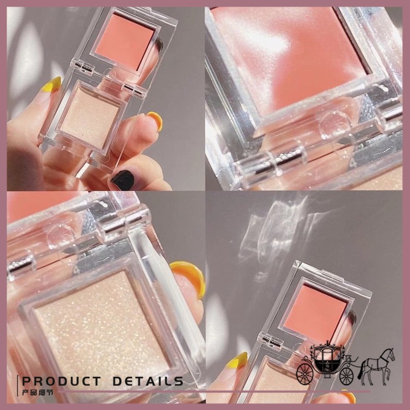 [Hàng mới về] Phấn má hồng hai màu MAGIC CASA độ bóng cao tự nhiên lâu trôi tất cả trong một