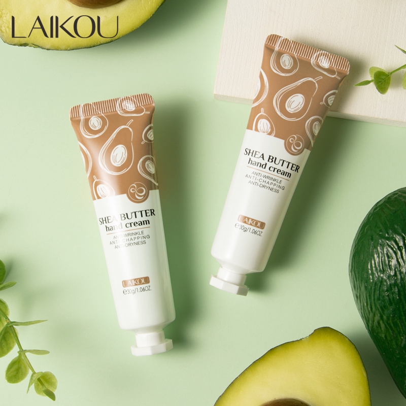 Kem Dưỡng Da Tay Laikou 30g Chiết Xuất Từ Bơ Hạt Mỡ Dưỡng Ẩm Chống Nếp Nhăn Hiệu Quả