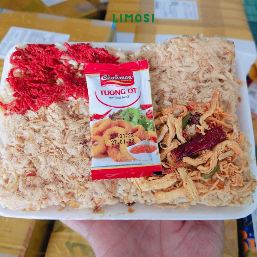 Cơm cháy chà bông khô gà lá chanh khô bò siêu ngon limosi KX 27