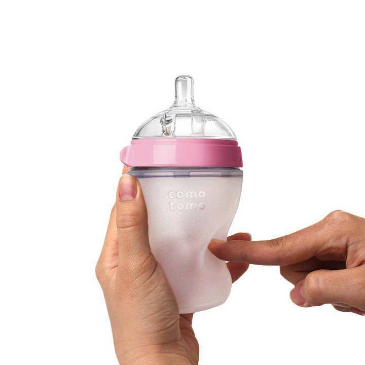 Bình Sữa Tomo Cao Cấp  ToMo 150ml/ 250ml -chất liệu 100% silicone cao cấp nên ba mẹ yên tâm sử dụng cho bé yêu nha