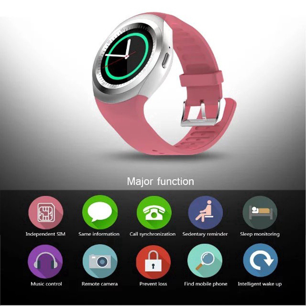 Đồng hồ thông minh Y1 smart watch smartwatch kết nối bluetooth đo nhịp tim định vị trẻ em nghe gọi camera gps