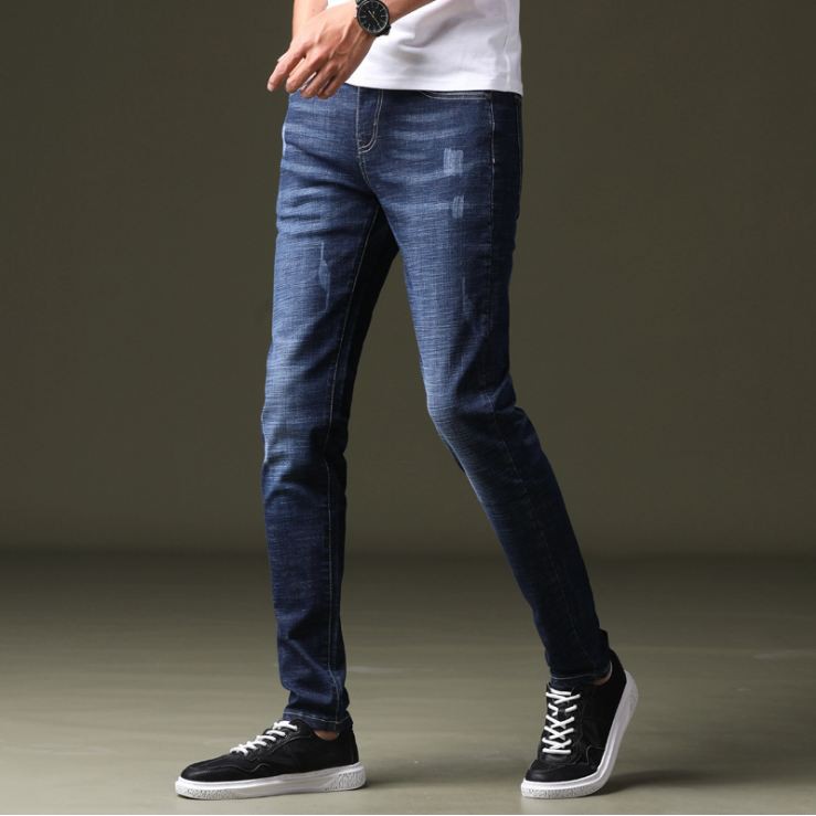 Quần jean nam rách nhẹ ⛔FREE SHIP⛔ Quần bò nam côn chuẩn form không phai màu | BigBuy360 - bigbuy360.vn