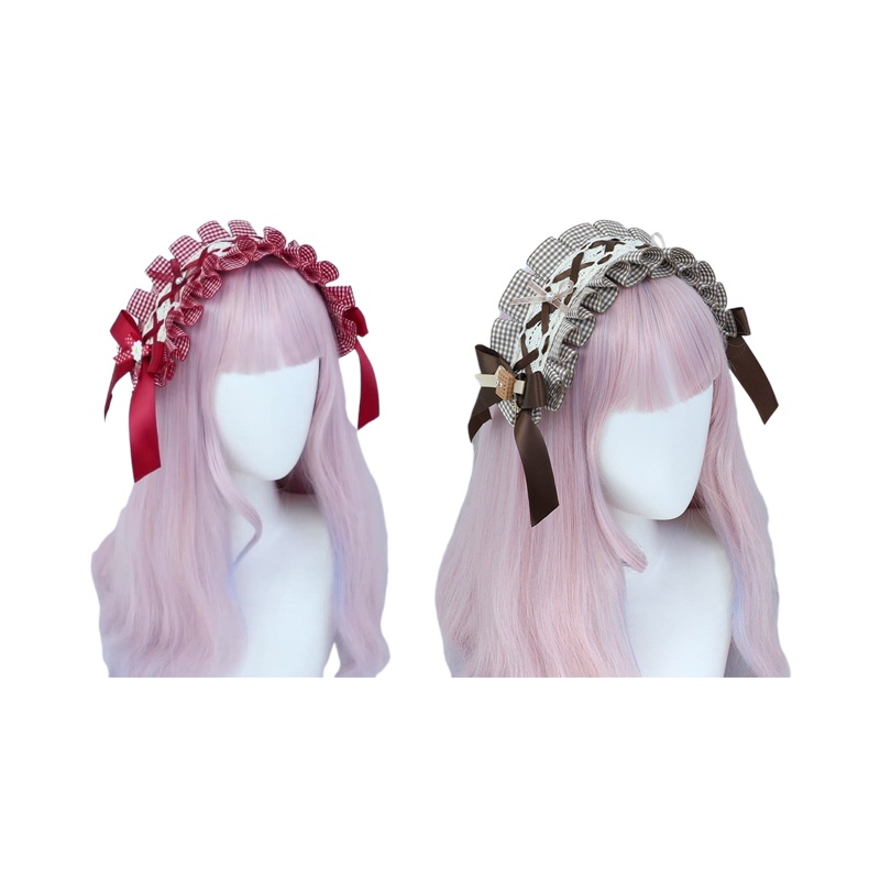Băng Đô Hình Nơ Phong Cách Lolita Xinh Xắn Cho Nữ