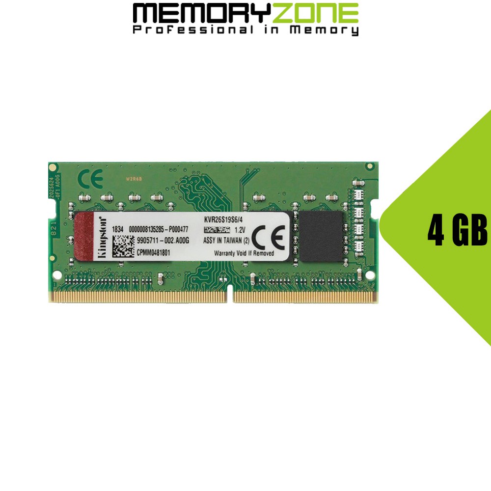 [Mã ELMS05 giảm 5% đơn 300k]Ram Laptop Kingston DDR4 4GB Bus 2666 KVR26S19S6/4