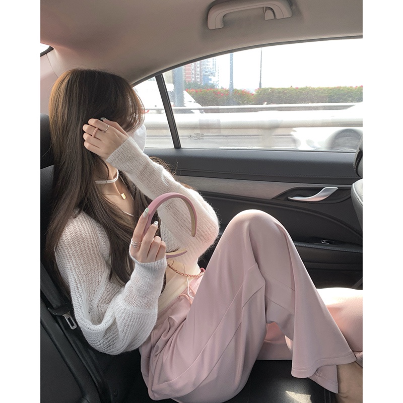 Áo Khoác Cardigan Nhỏ Màu Trơn Phong Cách Hàn Quốc Cho Nữ