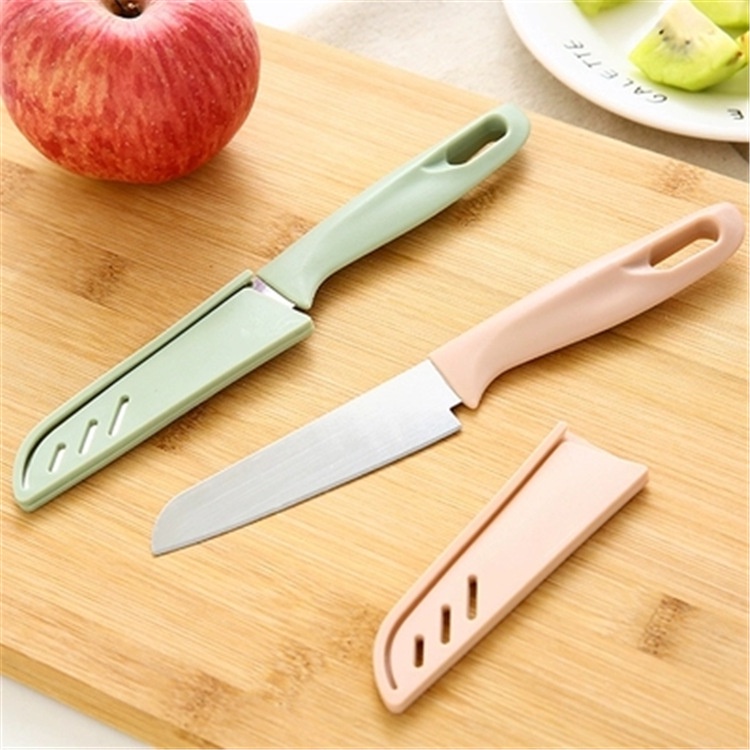 Dao gọt hoa quả có nắp an toàn, dao gọt trái cây chất liệu thép không gỉ