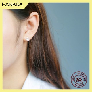 Bông Tai Bạc 925 Hanada Lá 0328
