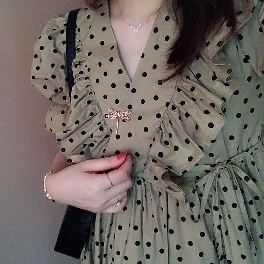 Ghim Cài Áo Hình Chuồn Chuồn Đính Đá Thời Trang