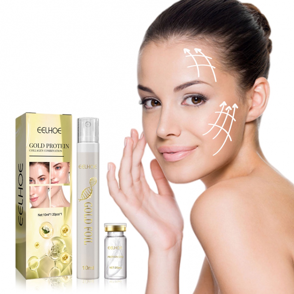 Set Tinh Chất Sợi Protein + Chỉ Vàng Collagen Protein Làm Săn Chắc Da Mặt Chống Lão Hóa