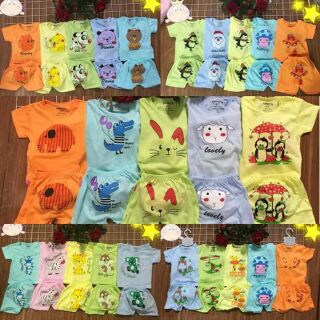 Bộ carter cộc tay cho bé trai bé gái