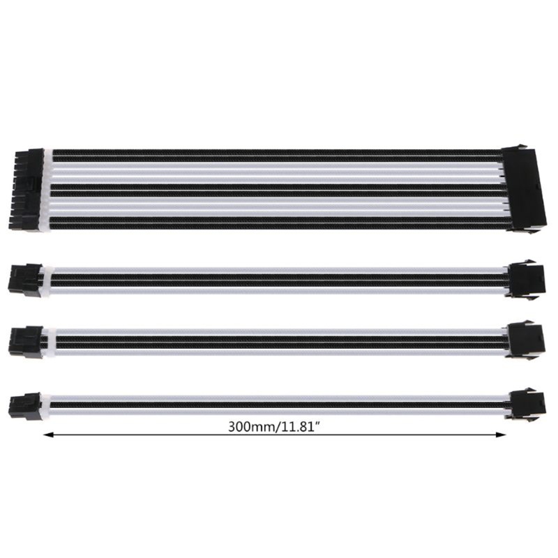 Dây Cáp Nối Dài Nguồn Điện 24-PIN 8-PIN 6PIN 4 + 4PIN GPU CPU Máy Tính 30 / 40cm