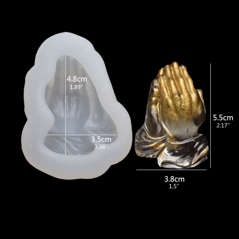 Khuôn Silicone Làm Mặt Dây Chuyền Hình Bàn Tay Phật Nghệ Thuật Cr
