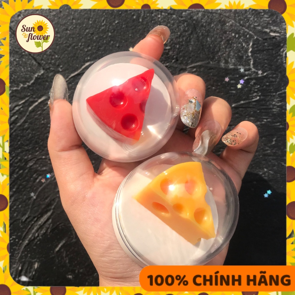 Son dưỡng môi SHE LOVES phô mai cheese lip balm kèm cọ dưỡng ẩm ngăn ngừa lão hoá (SLS23)