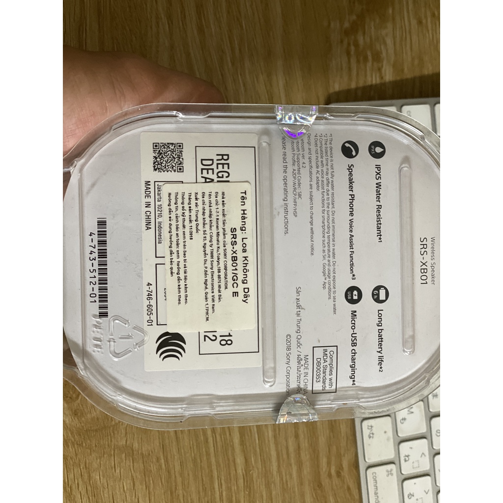 Loa Bluetooth SOny SRS XB-01