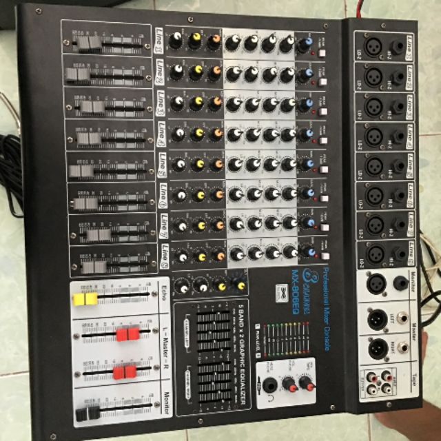 Mixer 8 LINE 806EQ RIVERD+ECHO CHUYÊN ÂM THANH SÂN KHẤU