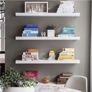 [Mã LIFEBKA5 giảm 10% tối đa 1 Triệu đơn 500k] Sét 3 thanh kệ gỗ treo tường trang trí dài 60cm