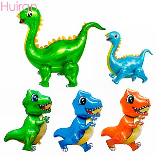 Set bong bóng lá nhôm hình khủng long 4D trang trí tiệc sinh nhật cho bé