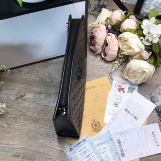 Túi cầm tay Guc'ci dập 3D