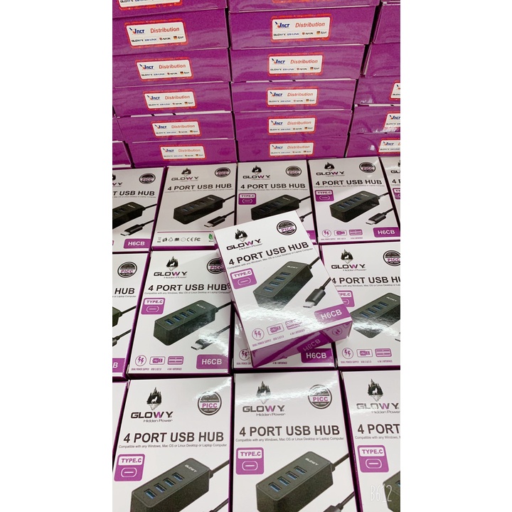 Bộ chia USB _ Hub USB Gloway H6CB _ Bảo hành 12 tháng