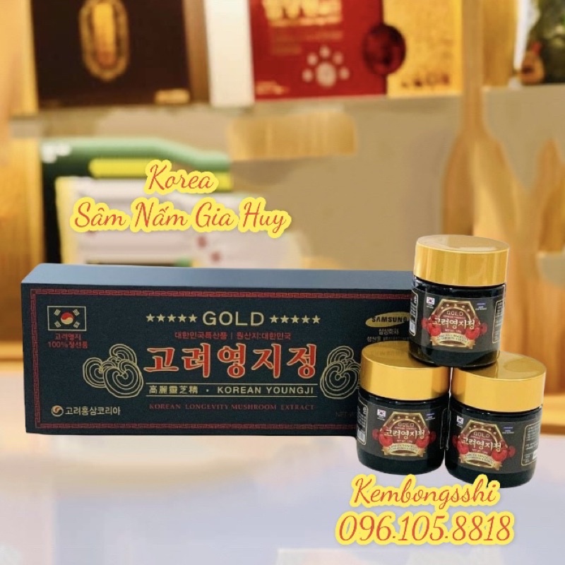 Cao Linh Chi Hộp Gỗ Đen Hàn Quốc