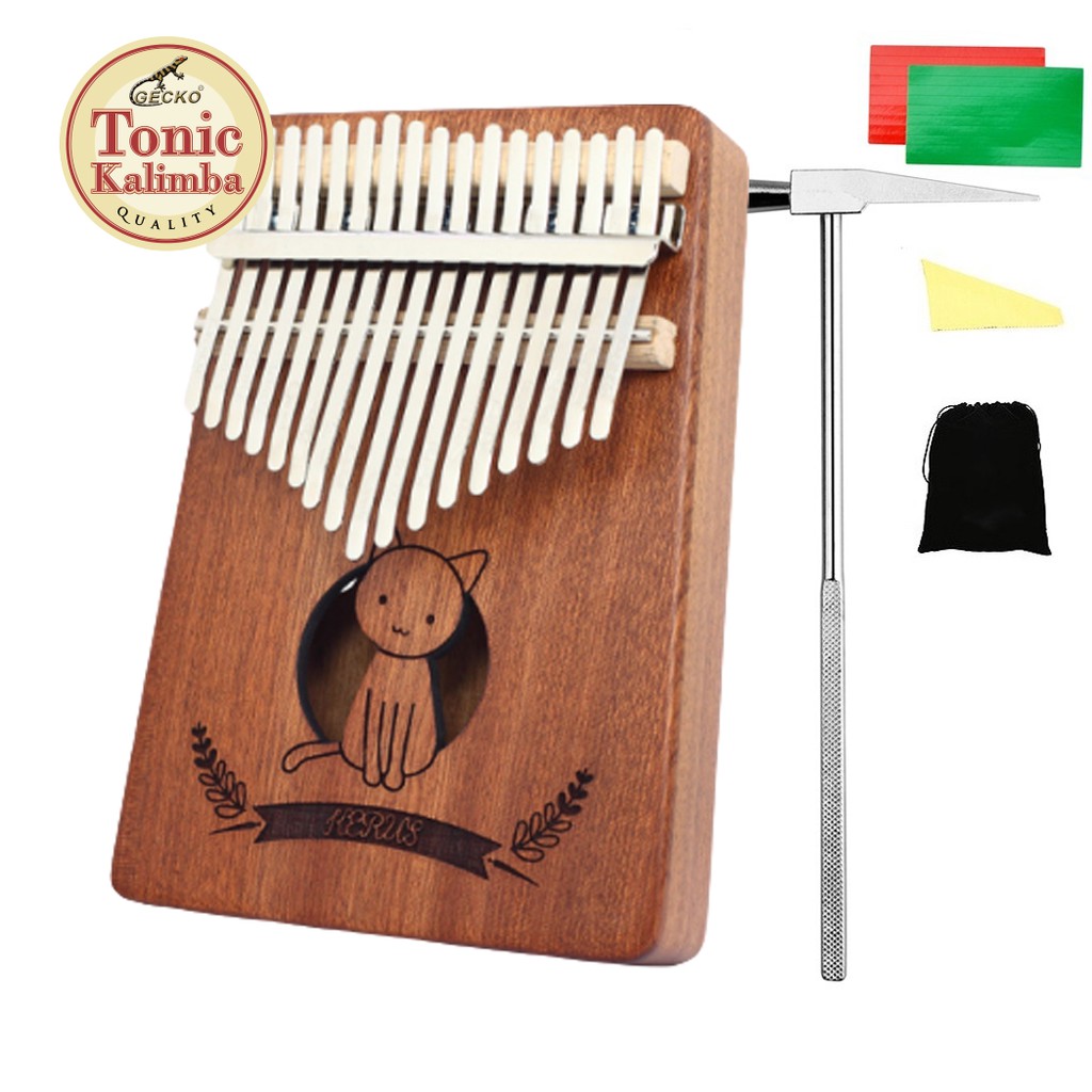 Đàn Kalimba 17 phím kiểu dáng tiện dụng GECKO-KIMI-HLURU040