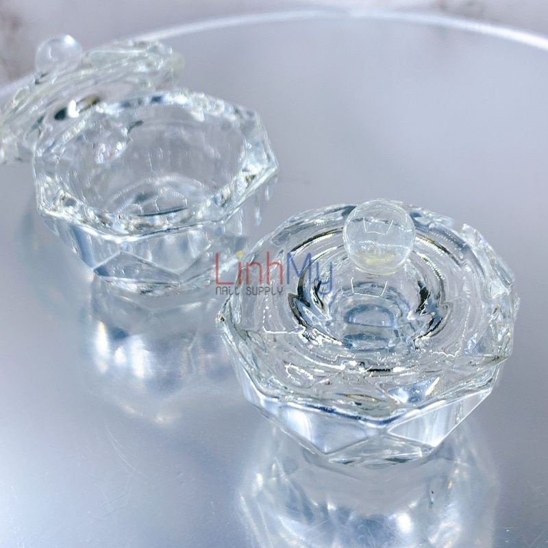 Hủ Thủy Tinh Đựng Lưu Huỳnh Làm Móng Loại Cao Cấp