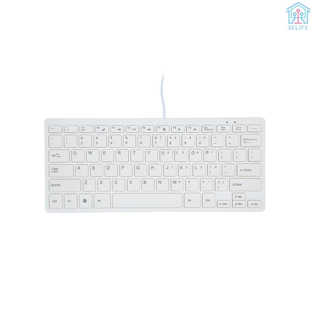 Bàn Phím Mini Cổng Usb Màu Trắng