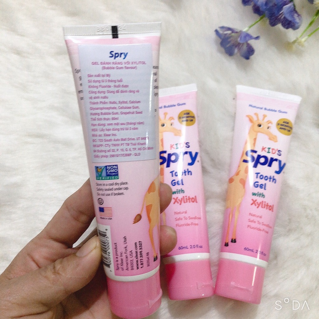 Kem đánh răng trẻ em Kid's Spry 60ml - Mỹ