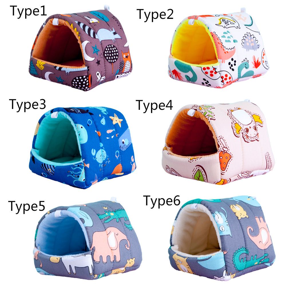 Giường Ngủ Ấm Áp Mềm Mại Nhiều Màu Sắc Dễ Thương Cho Thú Cưng Nhỏ Thỏ Sóc Chuột Hamster Lợn