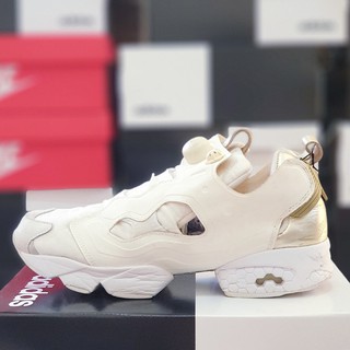 Giày Chính Hãng Reebok pump fury màu kem real 2hand, size 42