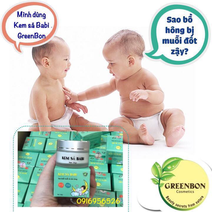 Kem Sả Babi Greenbon- 30gr chống muỗi cho bé