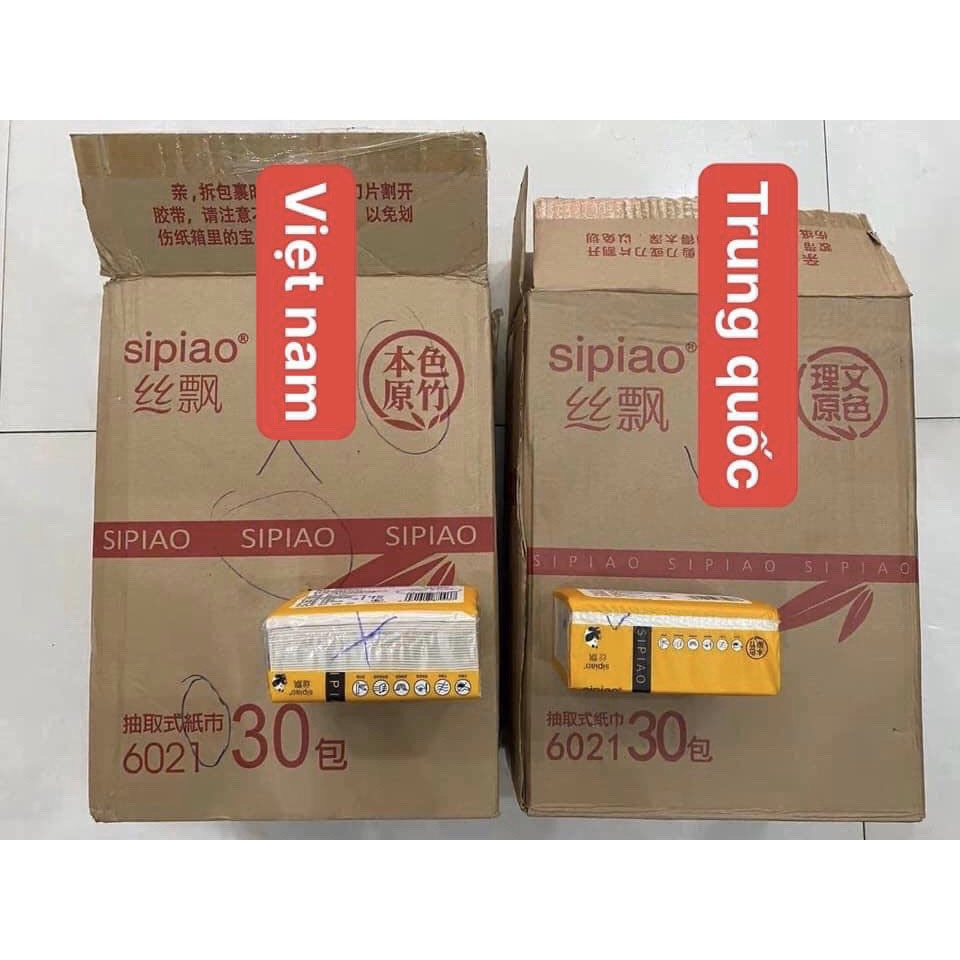 [ Free Ship ] THÙNG 30 GÓI GIẤY ĂN GẤU TRÚC SIPIAO 6021 NỘI ĐỊA TRUNG