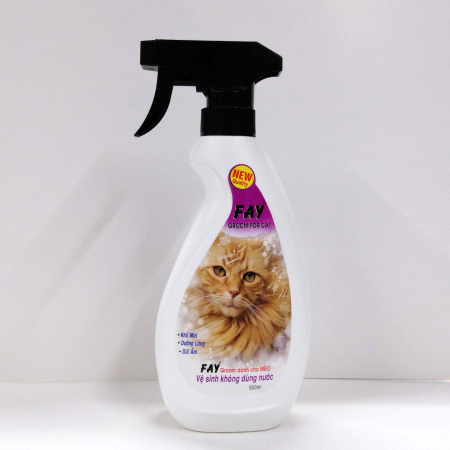 Xịt Tắm Khô Khử Mùi - Cho Chó Mèo FAY GROOM 350ml