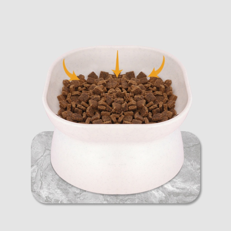 May Mắn 10° Bát Ăn Nghiêng Bằng Nhựa Cho Thú Cưng Nhỏ Và Góc Nghiêng Không Bị Rơi Vỡ