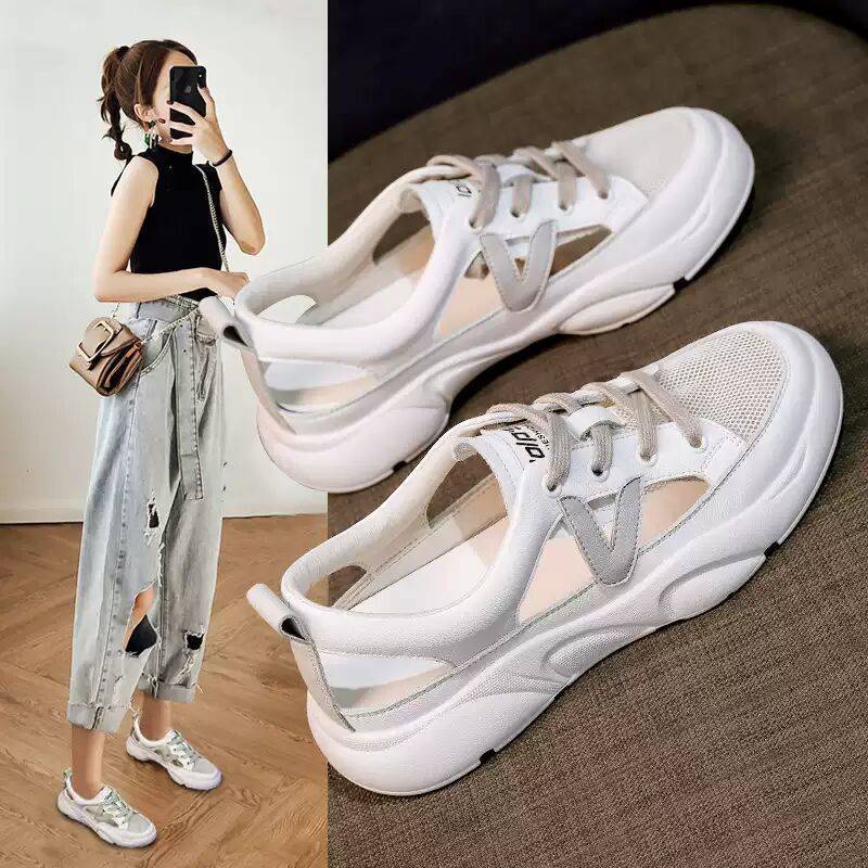 Giày Thể Thao Màu Trắng Thời Trang Mùa Hè