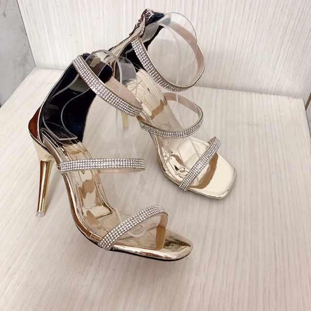 BÁN SỈ GIÀY CAO GÓT I SANDAL GÓT NHỌN 9p BP 3QUAI MẢNH ĐÍNH ĐÁ SANG CHẢNH KÈM ẢNH THẬT