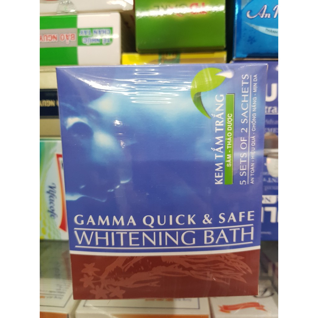 kem tắm trắng sâm - thảo dược gamma quick &amp; safe whitening bath