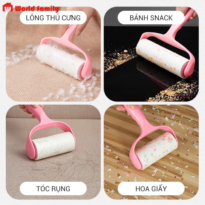 Lõi cây lăn bụi bẩn lông tóc trên quần áo thảm sofa tiện lợi